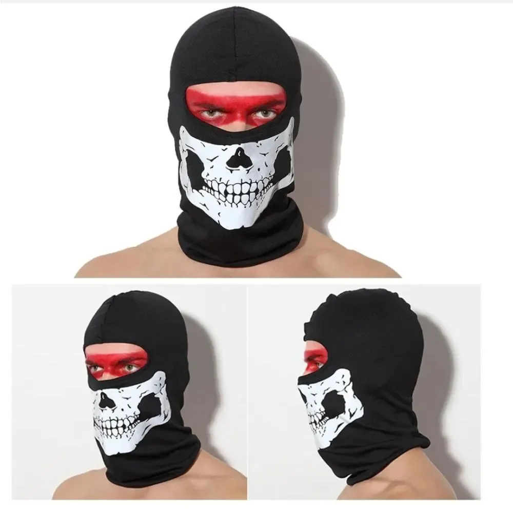 Ghost Skull Bike Motorcycle Helmet Hood Ski Sport Neck Balaclava Face Mask Hat